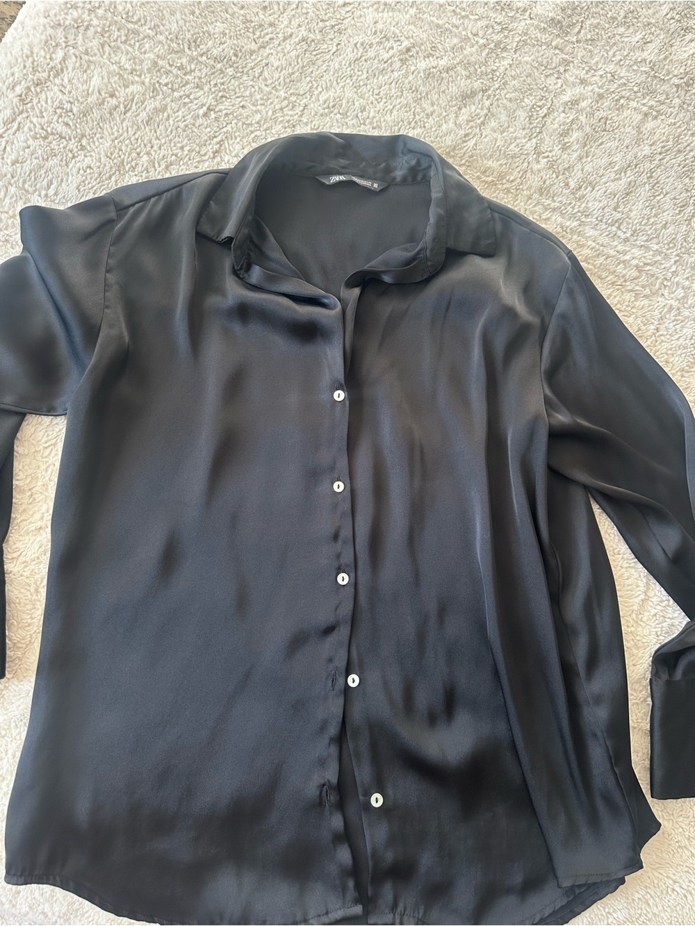 Zara blouse satin medium classic